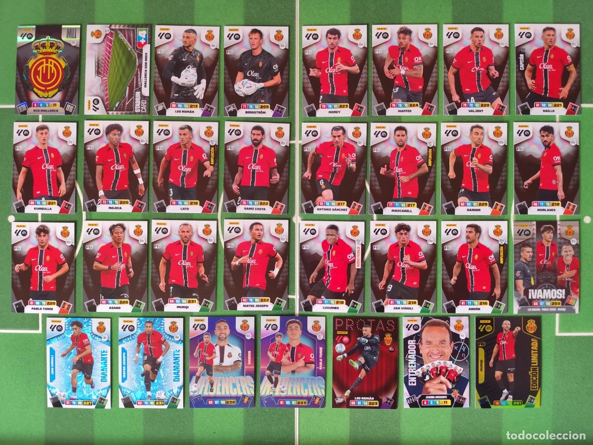 Cromos de f&uacute;tbol: Equipo Mallorca (Vamos, Influencers bis, Edic. Limitada, Diamante) Adrenalyn XL 2025/26 25/26