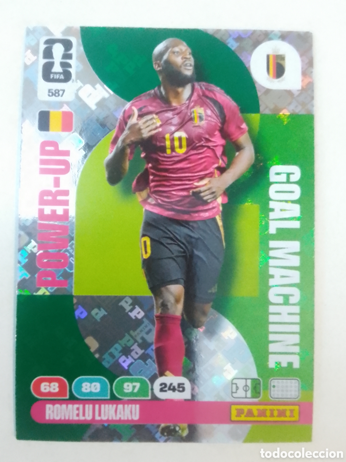Cromos de f&uacute;tbol: Adrenalyn XL FIFA WORLD CUP 2026 n&deg; 587 Romelu Lukaku &bull; B&eacute;lgica. GOAL MACHINE.