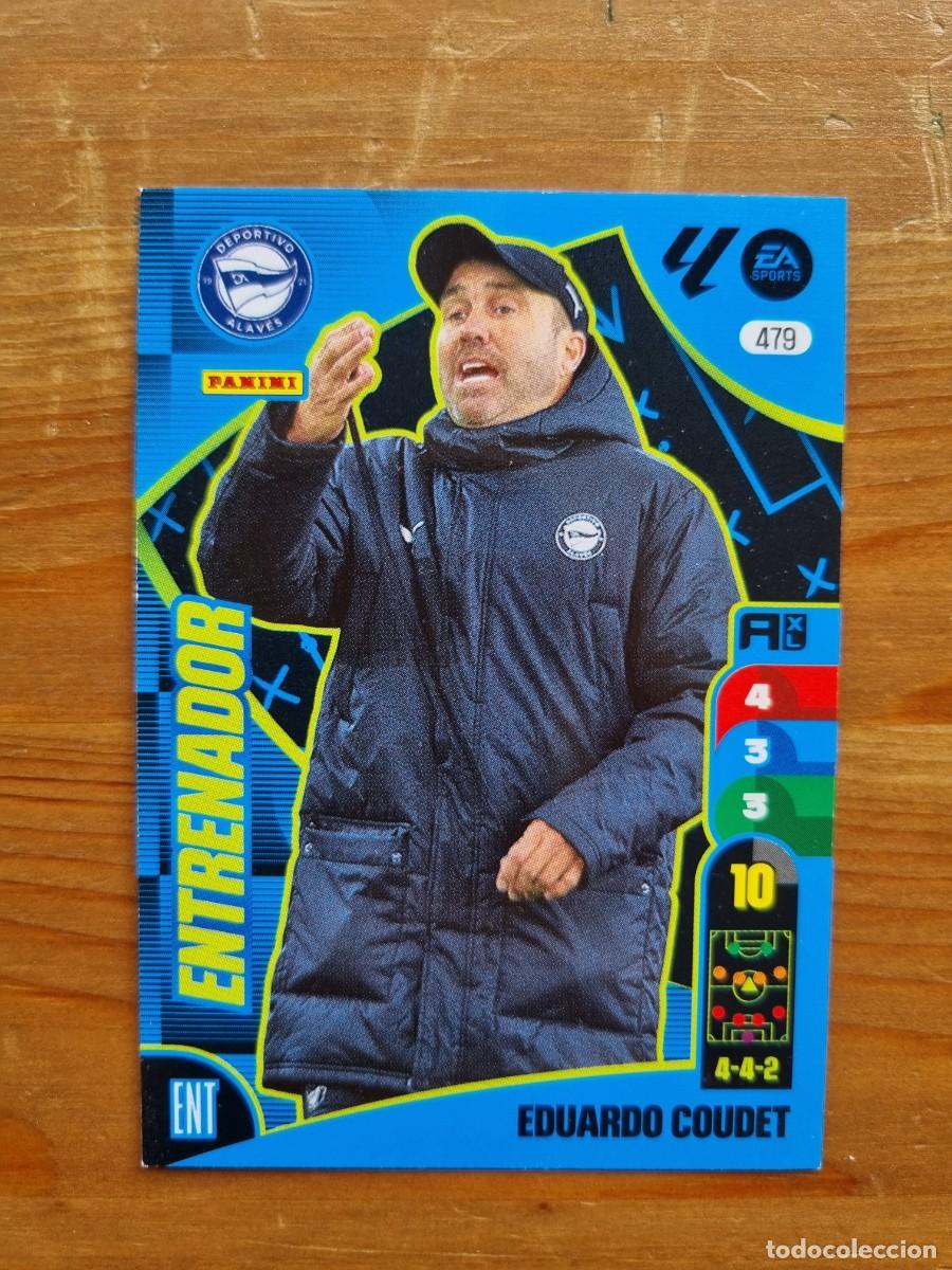 Cromos de f&uacute;tbol: 479 EDUARDO COUDET (Deportivo Alav&eacute;s) ENTRENADOR. Liga 2024 2025 24 25 Adrenalyn XL (Panini)