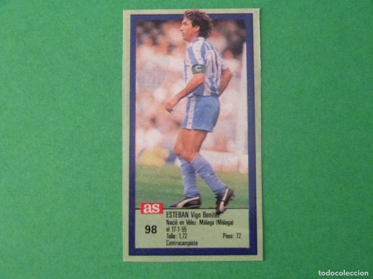 Cromos de f&uacute;tbol: CROMO FUTBOL ESTEBAN MALAGA C.F. RECORTADO N&ordm; 98 ASES DE LA LIGA 1989-1990/89-90 DIARIO AS