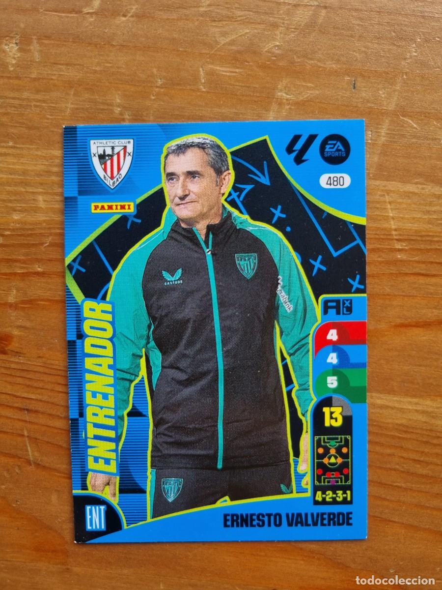 Cromos de f&uacute;tbol: 480 ERNESTO VALVERDE (Athletic Club) ENTRENADOR. Liga 2024 2025 24 25 Adrenalyn XL (Panini)