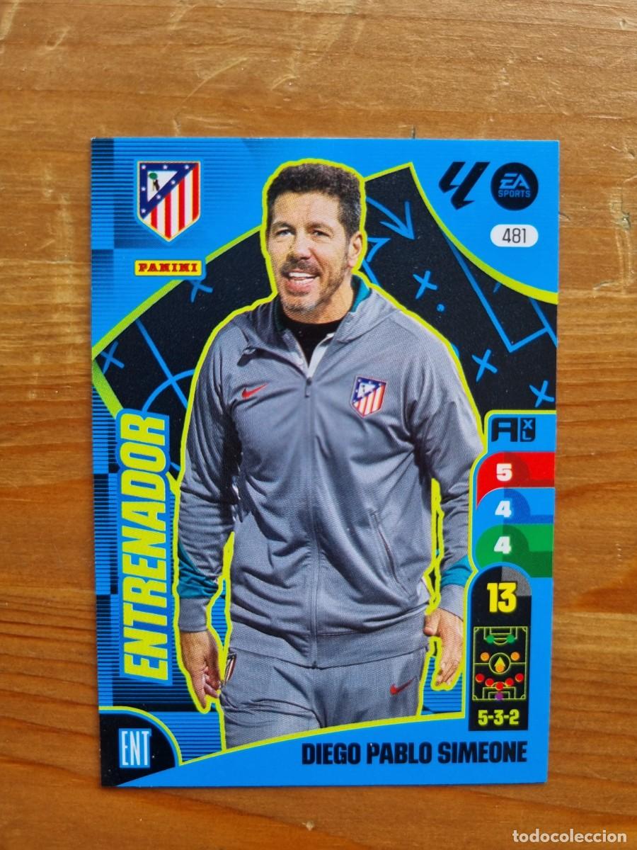 Cromos de f&uacute;tbol: 481 SIMEONE (Atl&eacute;tico de Madrid) ENTRENADOR. Liga 2024 2025 24 25 Adrenalyn XL (Panini)