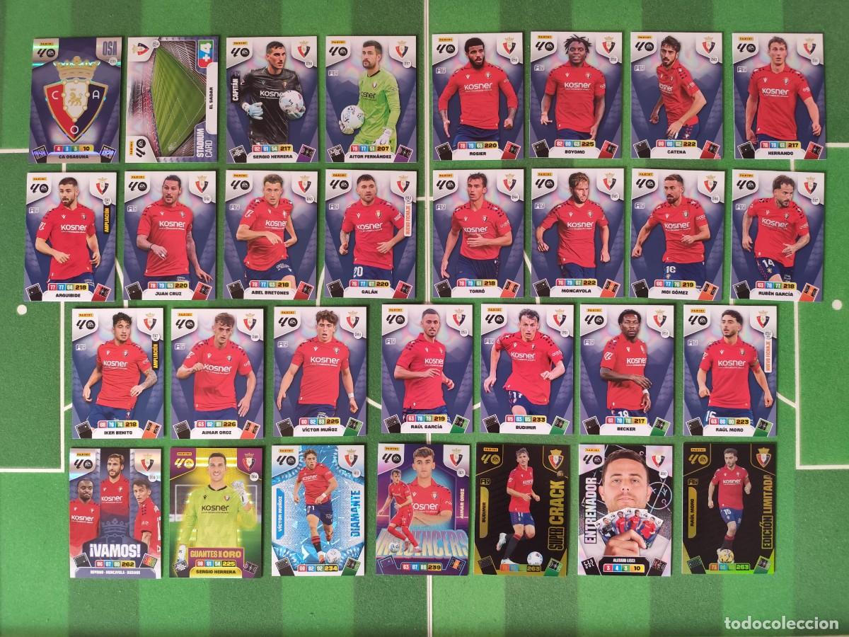 Cromos de f&uacute;tbol: Equipo Osasuna (Vamos, Influencers, Edic. Limitada, Diamante) Adrenalyn XL 2025/26 25/26