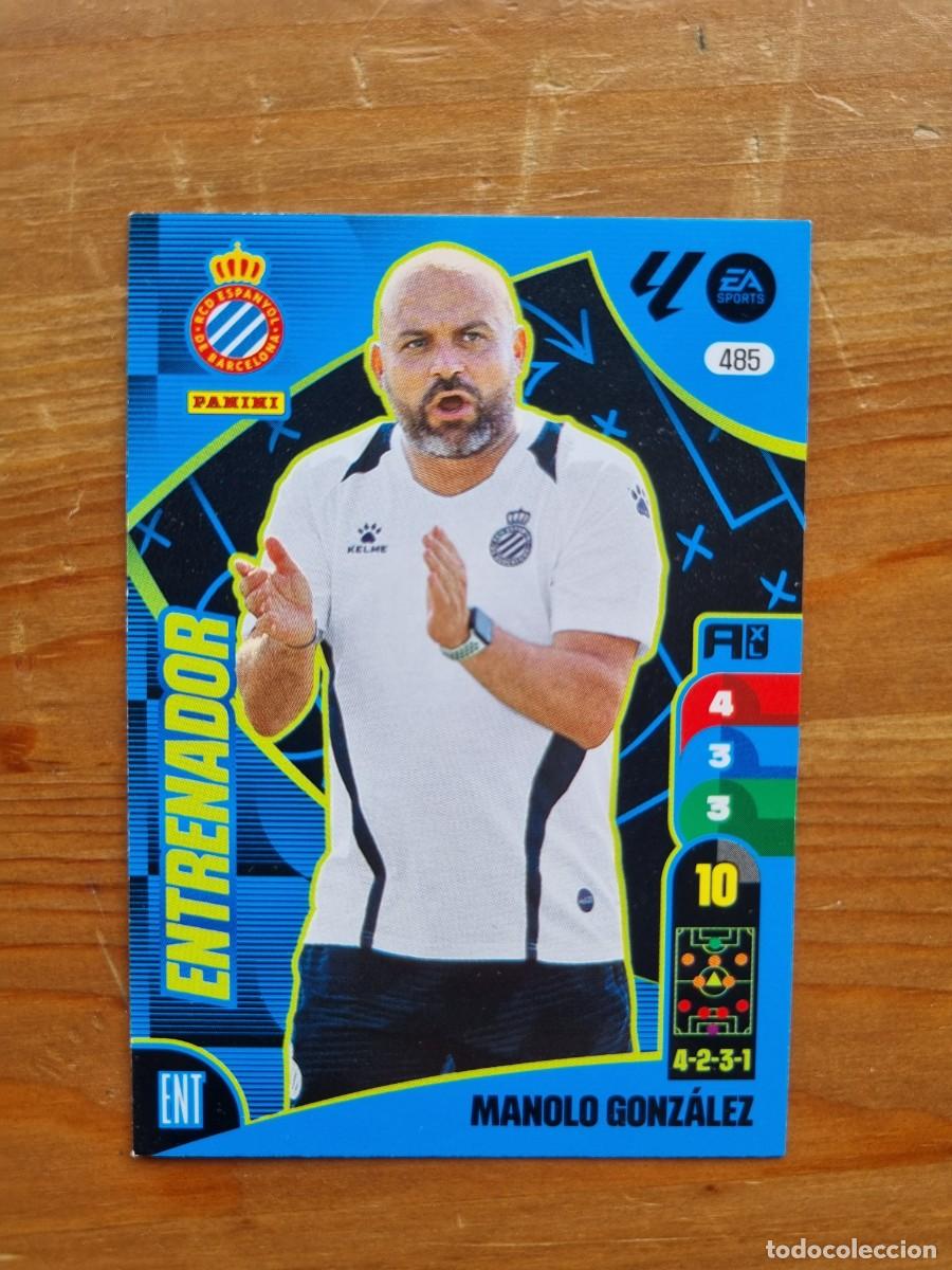 Cromos de f&uacute;tbol: 485 MANOLO GONZ&Aacute;LEZ (RCD Espanyol) ENTRENADOR. Liga 2024 2025 24 25 Adrenalyn XL (Panini)