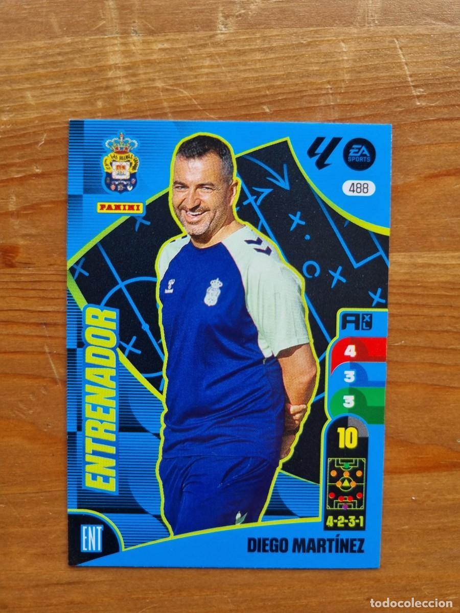 Fu&szlig;ball-Sticker: 488 DIEGO MART&Iacute;NEZ (UD Las Palmas) ENTRENADOR. Liga 2024 2025 24 25 Adrenalyn XL (Panini)