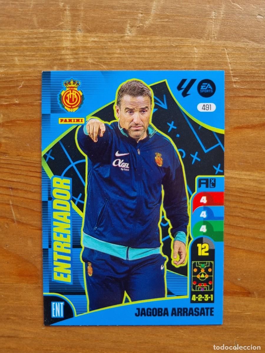Cromos de f&uacute;tbol: 491 JAGOBA ARRASATE (RCD Mallorca) ENTRENADOR. Liga 2024 2025 24 25 Adrenalyn XL (Panini)