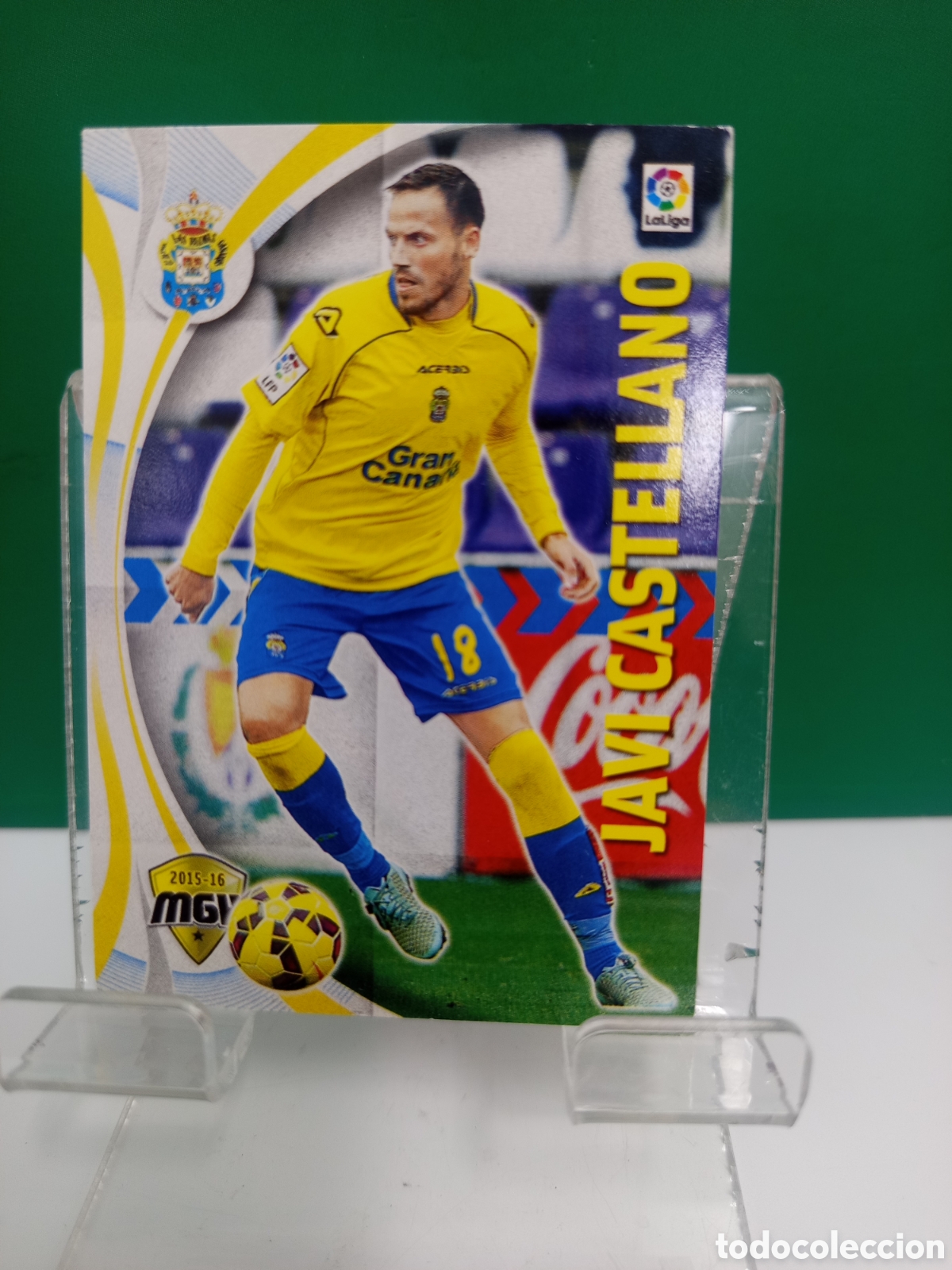 Figurine di Calcio: ❇️ CROMO ⚽ JAVI CASTELLANO LAS PALMAS TEMPORADA 15 16 2015 2016 MEGACRACKS MGKS PANINI ❇️