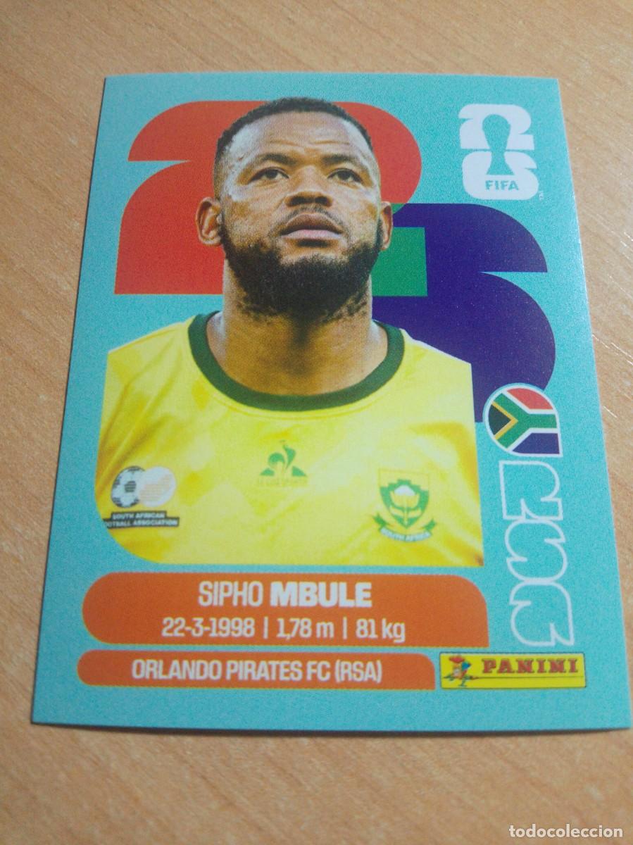 Cromos de f&uacute;tbol: RSA 16 SIPHO MBULE SUDAFRICA MUNDIAL FIFA WORLD CUP 2026 26 PANINI STICKERS NUEVO