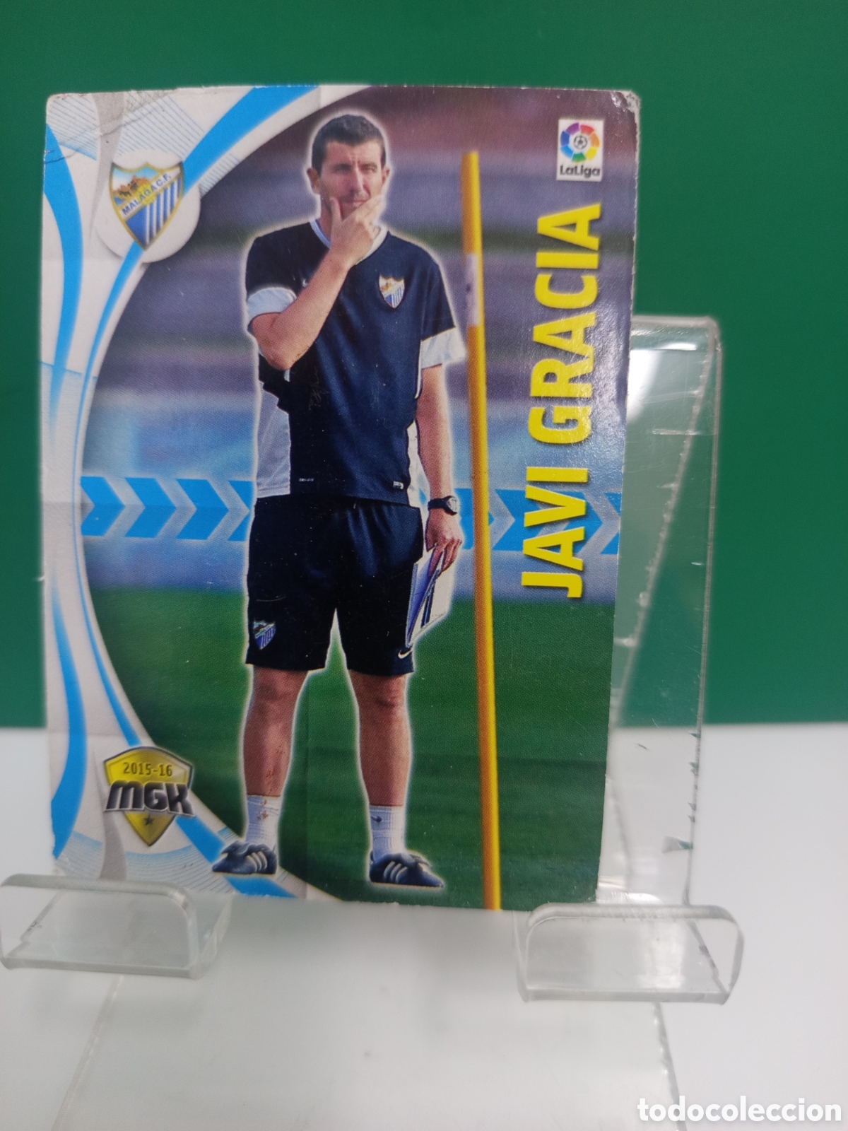Cromos de f&uacute;tbol: ❇️ CROMO ⚽ JAVI GRACIA M&Aacute;LAGA TEMPORADA 15 16 2015 2016 MEGACRACKS MGKS PANINI ❇️