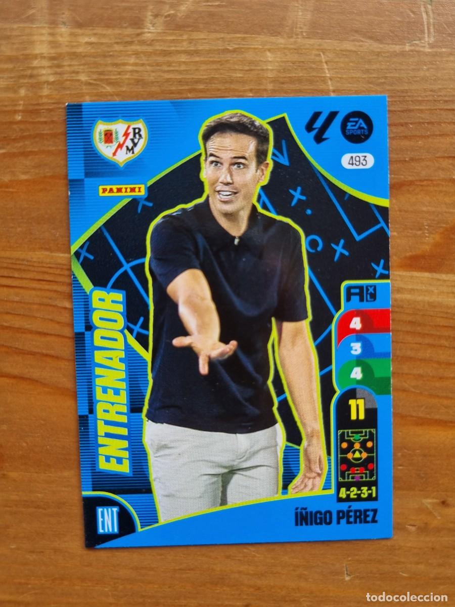 Cromos de f&uacute;tbol: 493 &Iacute;&Ntilde;IGO P&Eacute;REZ (Rayo Vallecano) ENTRENADOR. Liga 2024 2025 24 25 Adrenalyn XL (Panini)