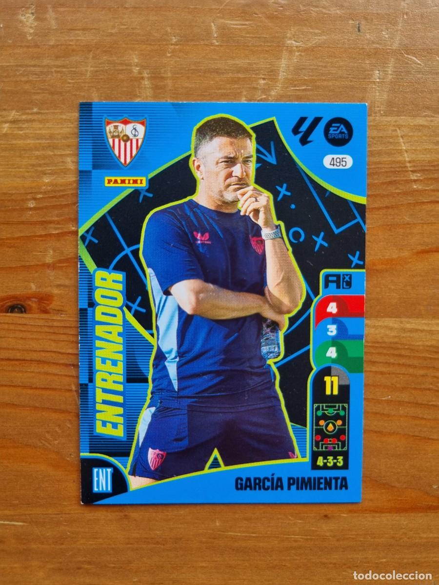 Cromos de f&uacute;tbol: 495 GARC&Iacute;A PIMIENTA (Sevilla FC) ENTRENADOR. Liga 2024 2025 24 25 Adrenalyn XL (Panini)