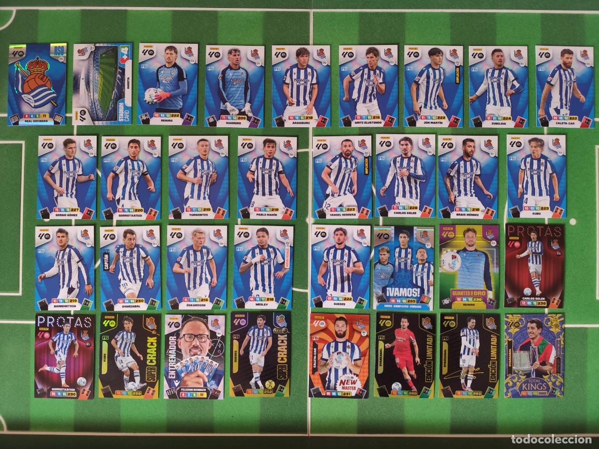 Cromos de f&uacute;tbol: Equipo Real Sociedad (Vamos, Super crack, Edic. Limitada, Total Kings) Adrenalyn XL 2025/26 25/26