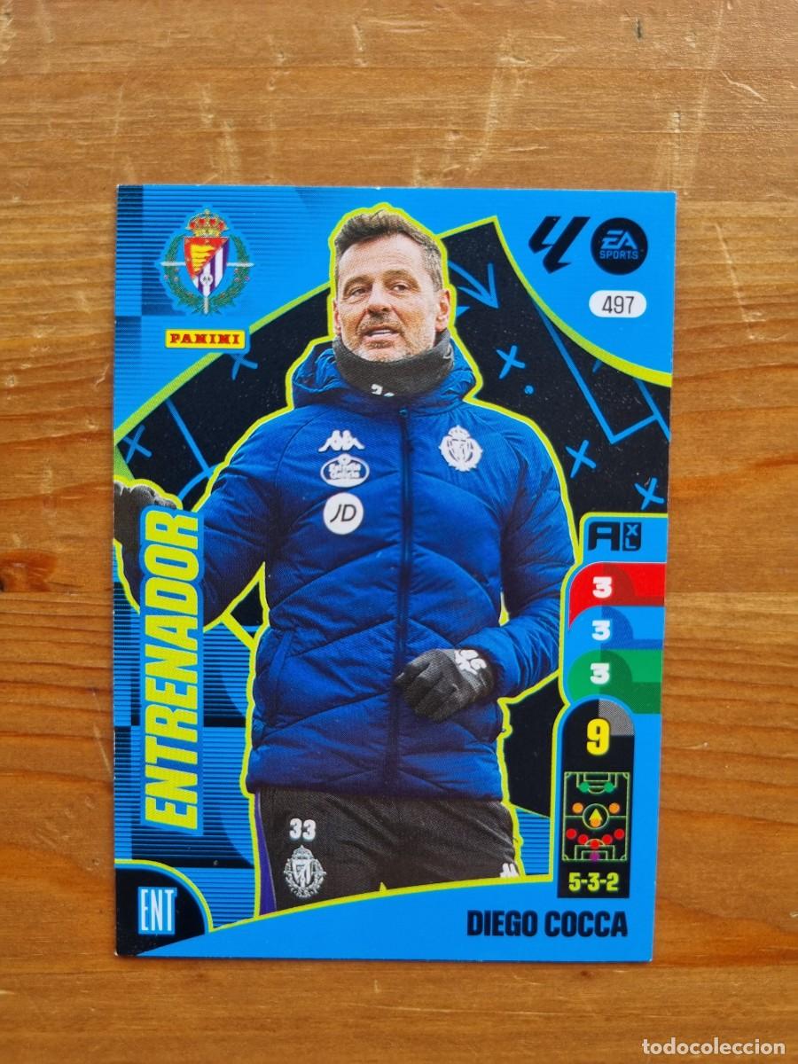 Cromos de f&uacute;tbol: 497 DIEGO COCCA (Real Valladolid) ENTRENADOR. Liga 2024 2025 24 25 Adrenalyn XL (Panini)