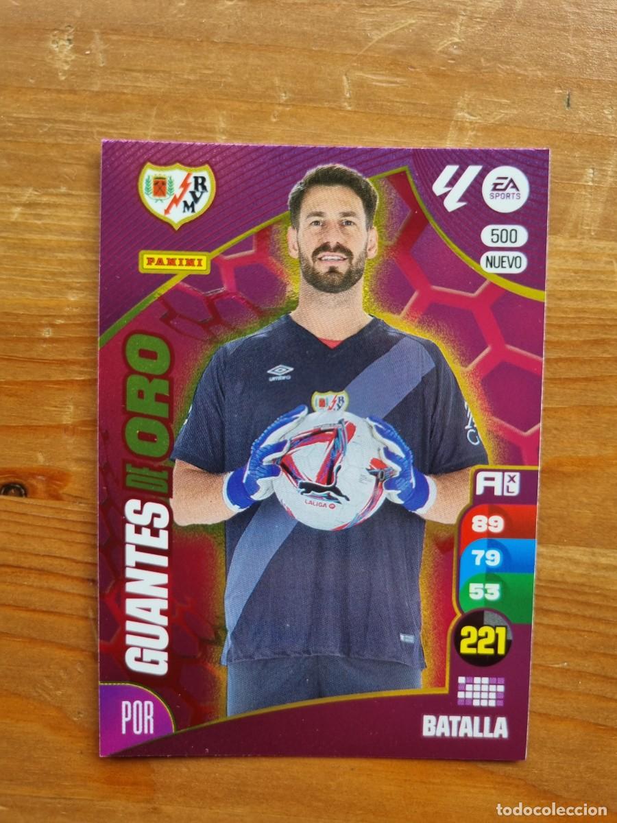 Cromos de f&uacute;tbol: 500 BATALLA (Rayo Vallecano) NUEVO GUANTES DE ORO. Liga 2024 2025 24 25 Adrenalyn XL (Panini)