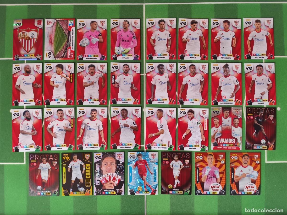 Cromos de f&uacute;tbol: Equipo Sevilla (Vamos, Protas, Nuevo diamante, Super crack) Adrenalyn XL 2025/26 25/26