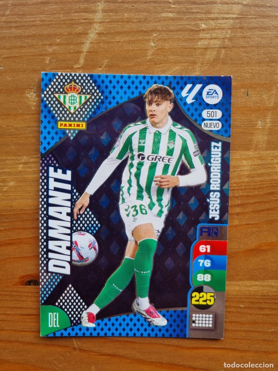 Cromos de f&uacute;tbol: 501 JES&Uacute;S RODR&Iacute;GUEZ (Real Betis) NUEVO DIAMANTE. Liga 2024 2025 24 25 Adrenalyn XL (Panini)