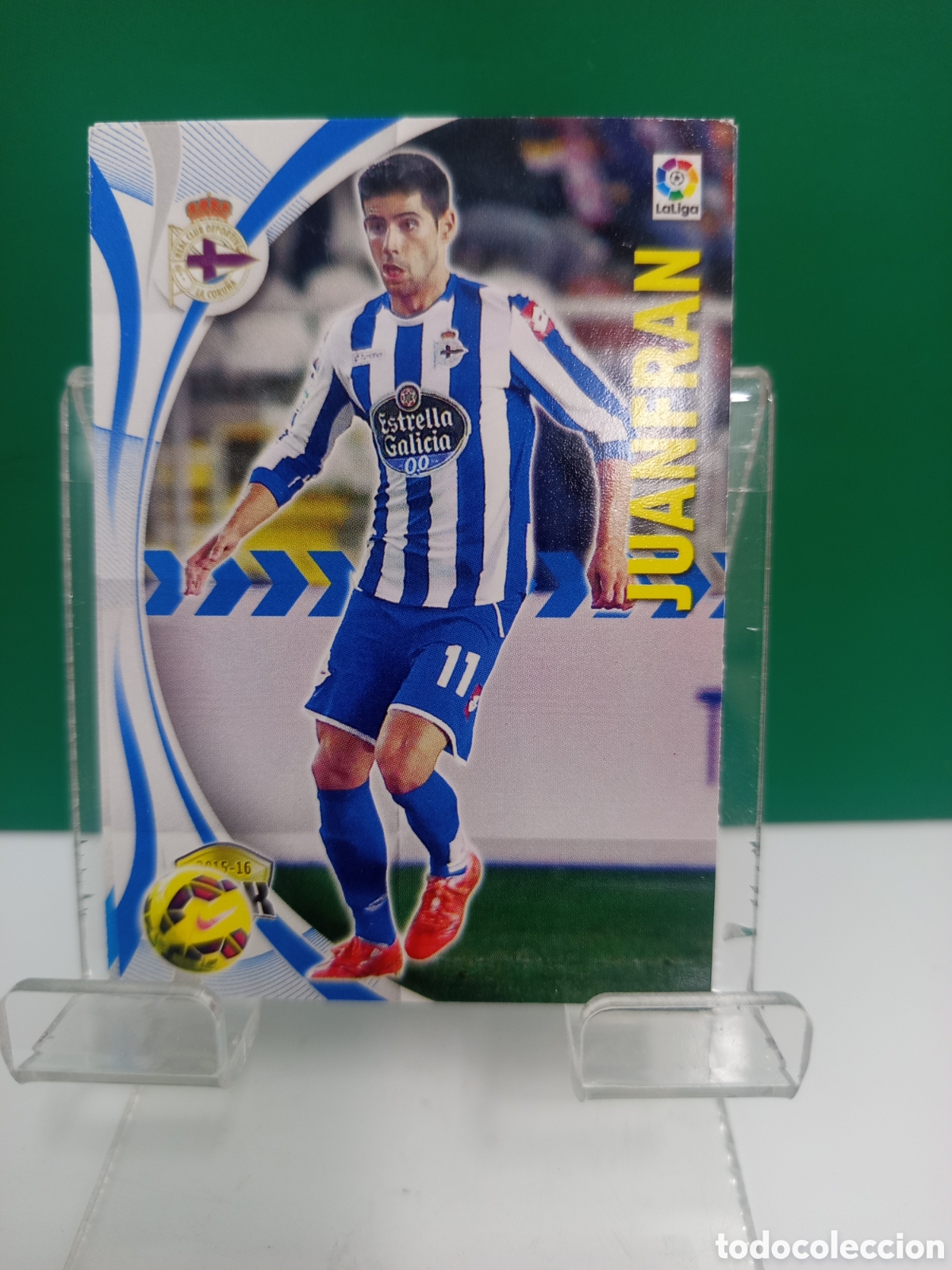 Cromos de f&uacute;tbol: ❇️ CROMO ⚽ JUANFRAN DEPORTIVO DE LA CORU&Ntilde;A TEMPORADA 15 16 2015 2016 MEGACRACKS MGKS PANINI ❇️
