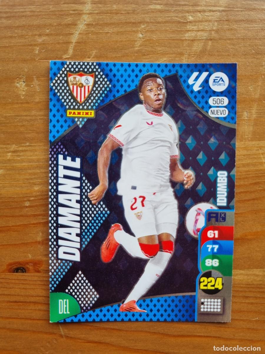 Cromos de f&uacute;tbol: 506 IDUMBO (Sevilla FC) NUEVO DIAMANTE. Liga 2024 2025 24 25 Adrenalyn XL (Panini)
