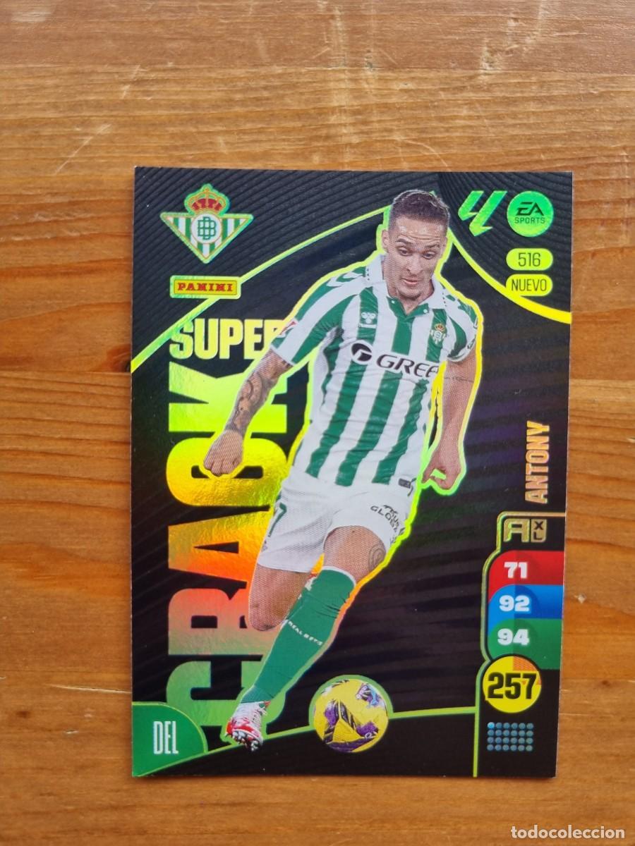 Cromos de f&uacute;tbol: 516 ANTONY (Real Betis) NUEVO SUPER CRACK. Liga 2024 2025 24 25 Adrenalyn XL (Panini)