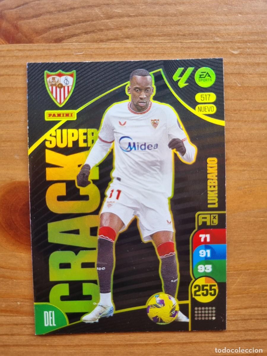 Cromos de f&uacute;tbol: 517 LUKEBAKIO (Sevilla FC) NUEVO SUPER CRACK. Liga 2024 2025 24 25 Adrenalyn XL (Panini)