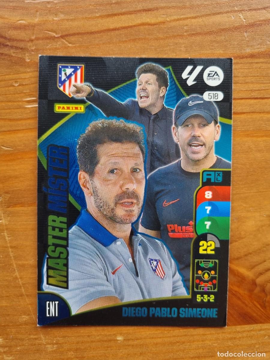 Cromos de f&uacute;tbol: 518 SIMEONE (Atl&eacute;tico de Madrid) MASTER M&Iacute;STER. Liga 2024 2025 24 25 Adrenalyn XL (Panini)