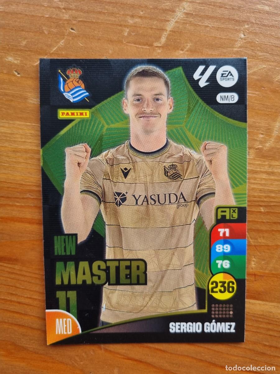 Cromos de f&uacute;tbol: NM 8 SERGIO G&Oacute;MEZ (Real Sociedad) NEW MASTER 11. Liga 2024 2025 24 25 Adrenalyn XL (Panini)