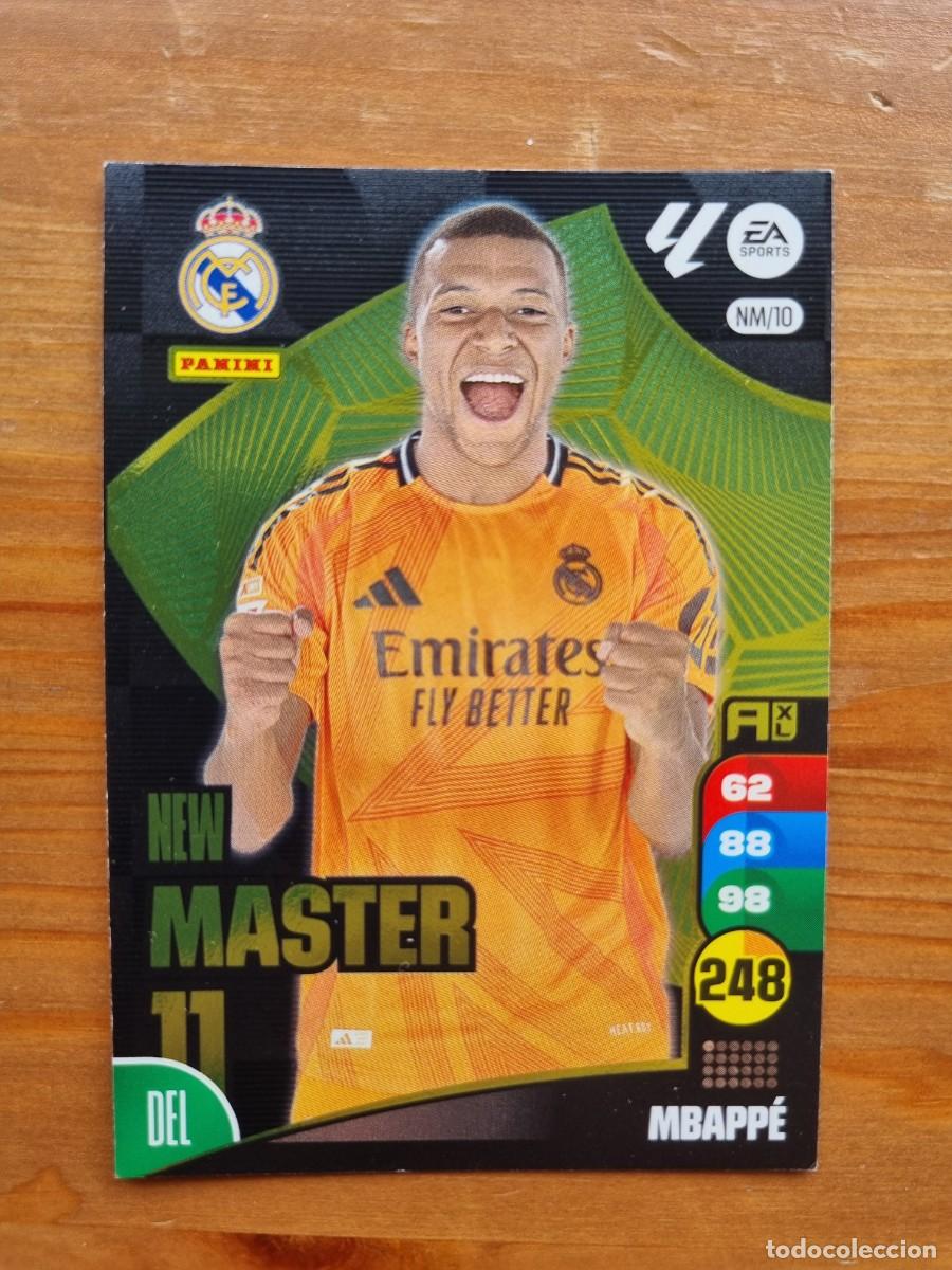 Cromos de f&uacute;tbol: NM 10 MBAPP&Eacute; (Real Madrid CF) NEW MASTER 11. Liga 2024 2025 24 25 Adrenalyn XL (Panini)