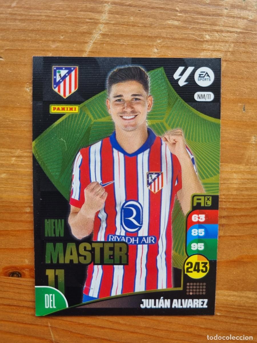 Cromos de f&uacute;tbol: NM 11 JUL&Iacute;AN &Aacute;LVAREZ (Atl&eacute;tico de Madrid) NEW MASTER 11. Liga 2024 2025 24 25 Adrenalyn XL (Panini)