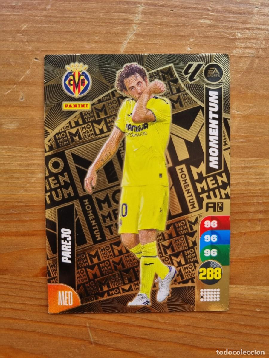 Cromos de f&uacute;tbol: PAREJO (Villarreal CF) MOMENTUM. Liga 2024 2025 24 25 Adrenalyn XL (Panini)