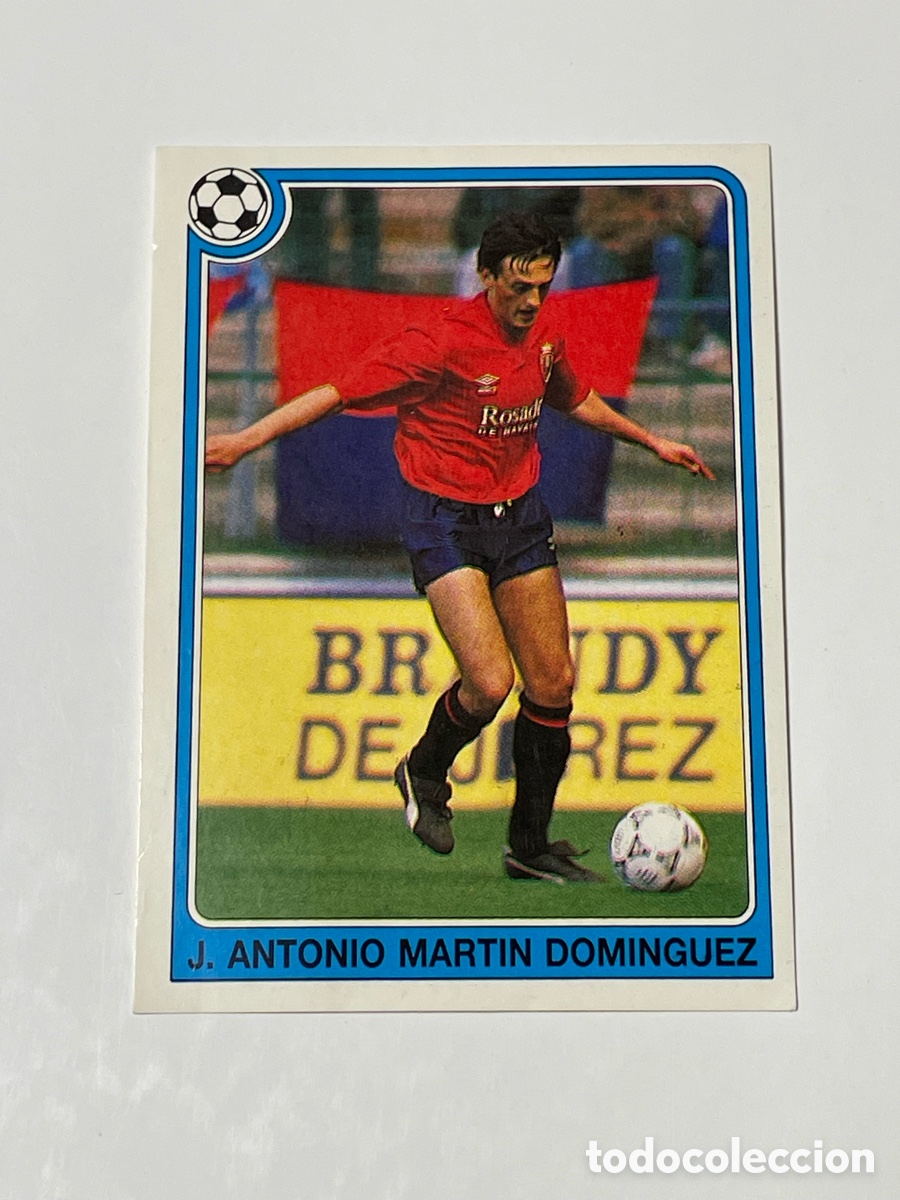 Cromos de f&uacute;tbol: Jos&eacute; Antonio Mart&iacute;n Dom&iacute;nguez Osasuna Panini 92/93 #125