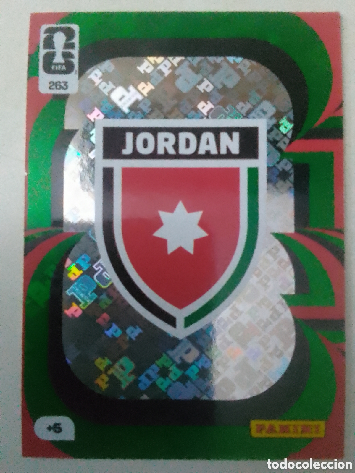 Cromos de f&uacute;tbol: Adrenalyn XL FIFA WORLD CUP 2026 n&deg; 263 escudo Jordania.