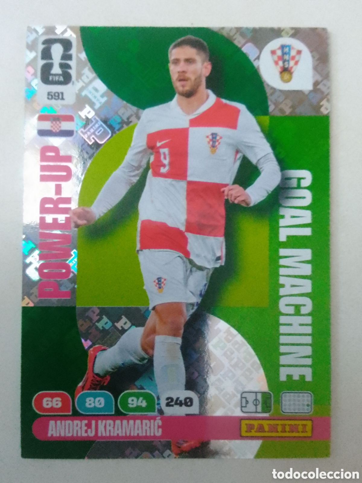 Cromos de f&uacute;tbol: Adrenalyn XL FIFA WORLD CUP 2026 n&deg; 591 Andrej Kramarič &bull; Croacia. GOAL MACHINE.