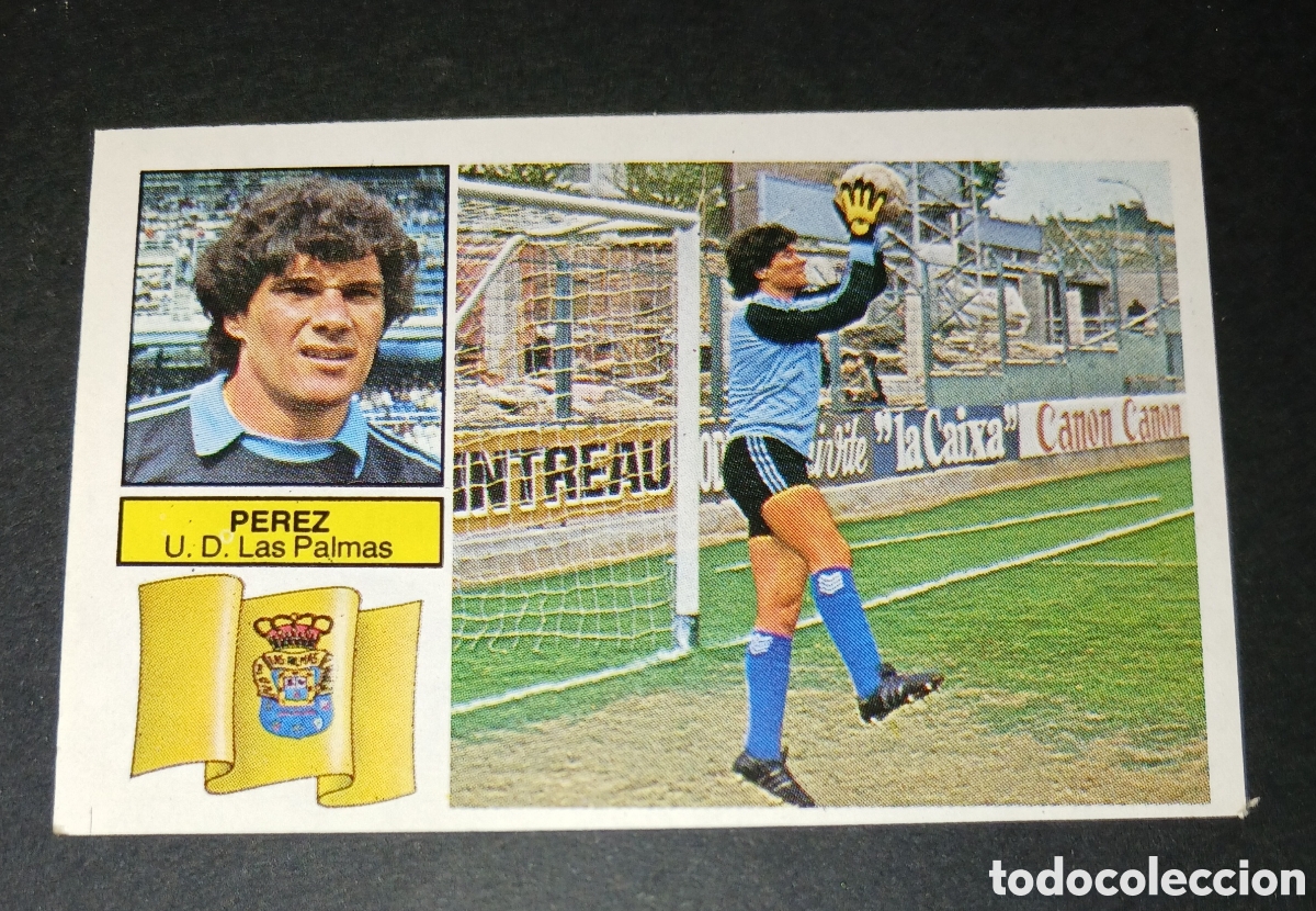 Cromos de f&uacute;tbol: Cromo Perez Baja UD Las Palmas Liga 82/83 1982 1983 Ediciones Este Sin Pegar Nunca Pegado