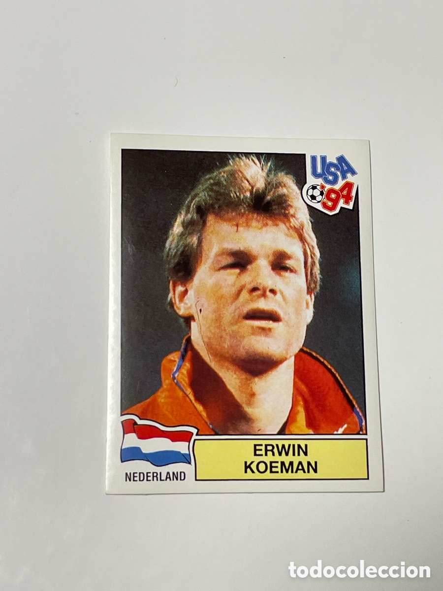 Cromos de f&uacute;tbol: Erwin Koeman Pa&iacute;ses Bajos Panini USA &lsquo;94 #423