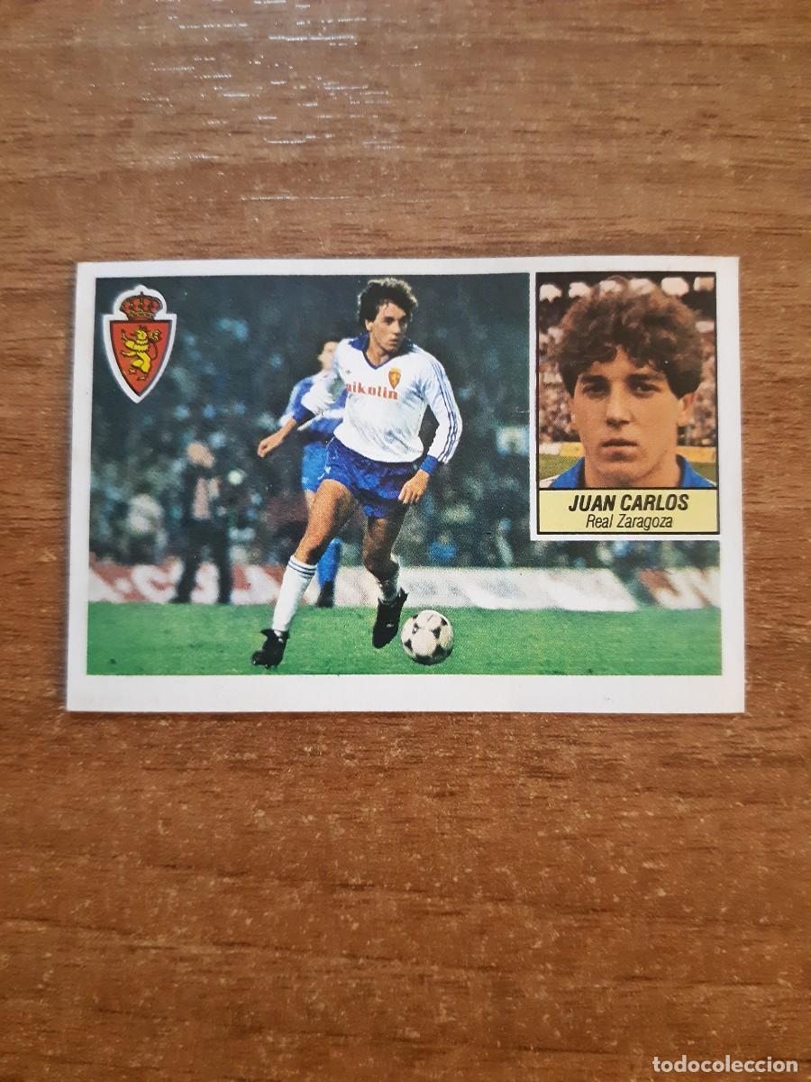 Cromos de f&uacute;tbol: Juan Carlos (Zaragoza) Liga 84-85 ESTE. Nunca pegado, sin pegar