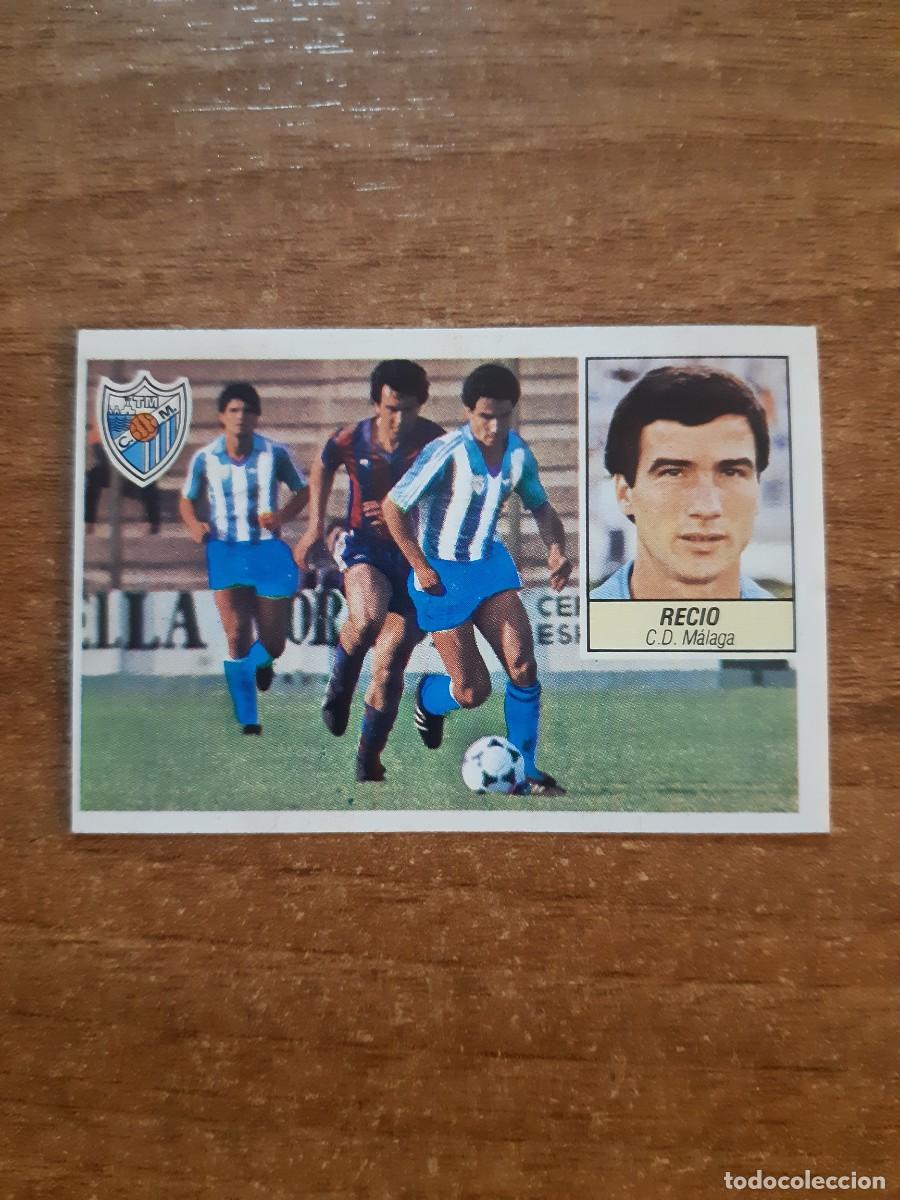 Cromos de f&uacute;tbol: Recio (M&aacute;laga) Liga 84-85 ESTE. Nunca pegado, sin pegar