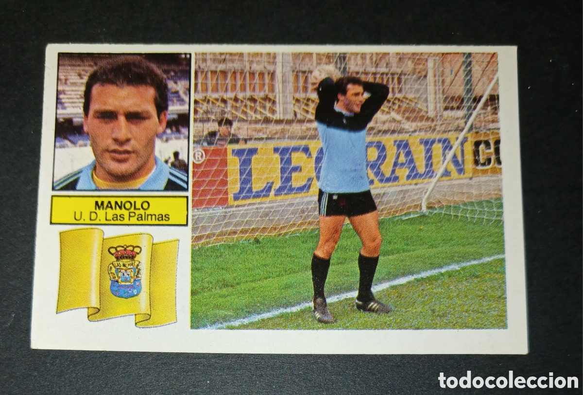 Cromos de f&uacute;tbol: Cromo Manolo UD Las Palmas Liga 82/83 1982 1983 Ediciones Este Sin Pegar Nunca Pegado