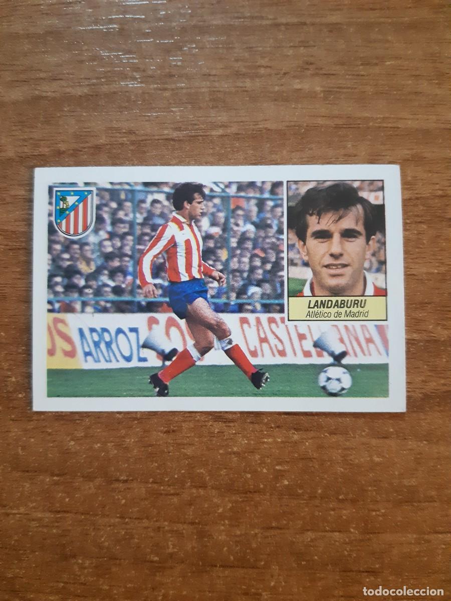 Cromos de f&uacute;tbol: Landaburu (Atl&eacute;tico Madrid) Liga 84-85 ESTE. Nunca pegado, sin pegar