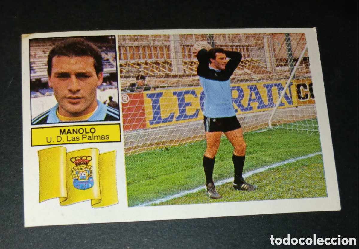 Cromos de f&uacute;tbol: Cromo Manolo UD Las Palmas Liga 82/83 1982 1983 Ediciones Este Sin Pegar Nunca Pegado