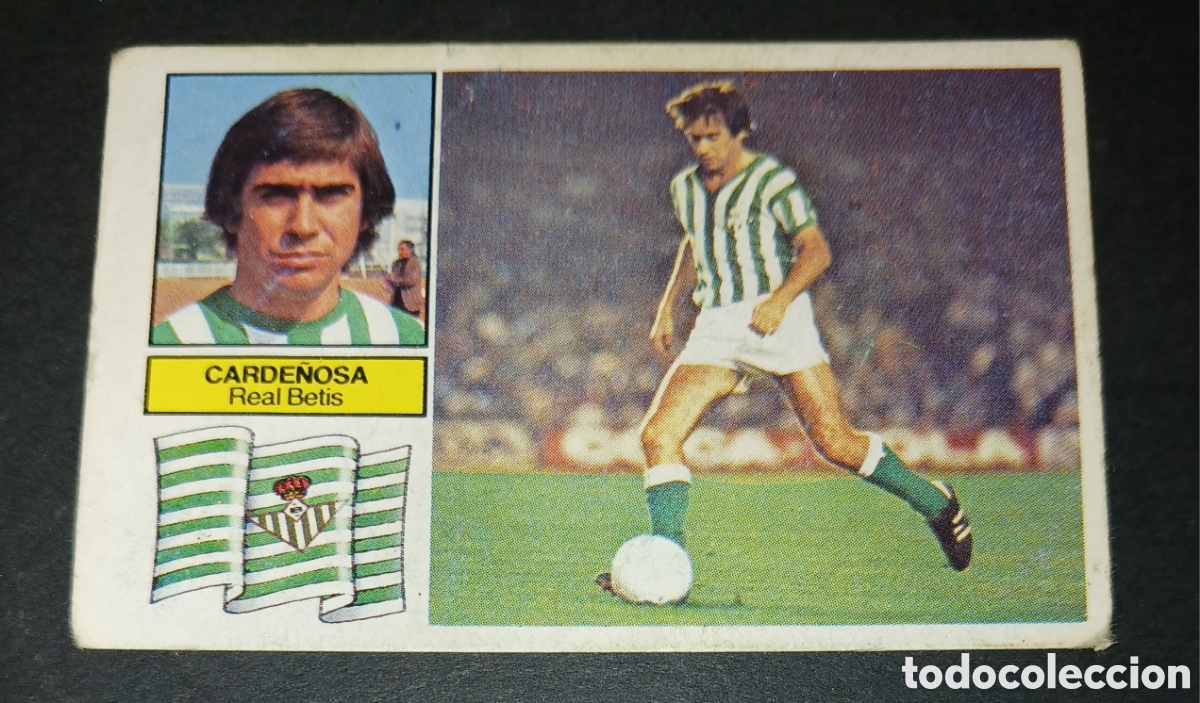 Cromos de f&uacute;tbol: Cromo Carde&ntilde;osa Real Betis Liga 82/83 1982 1983 Ediciones Este Sin Pegar Nunca