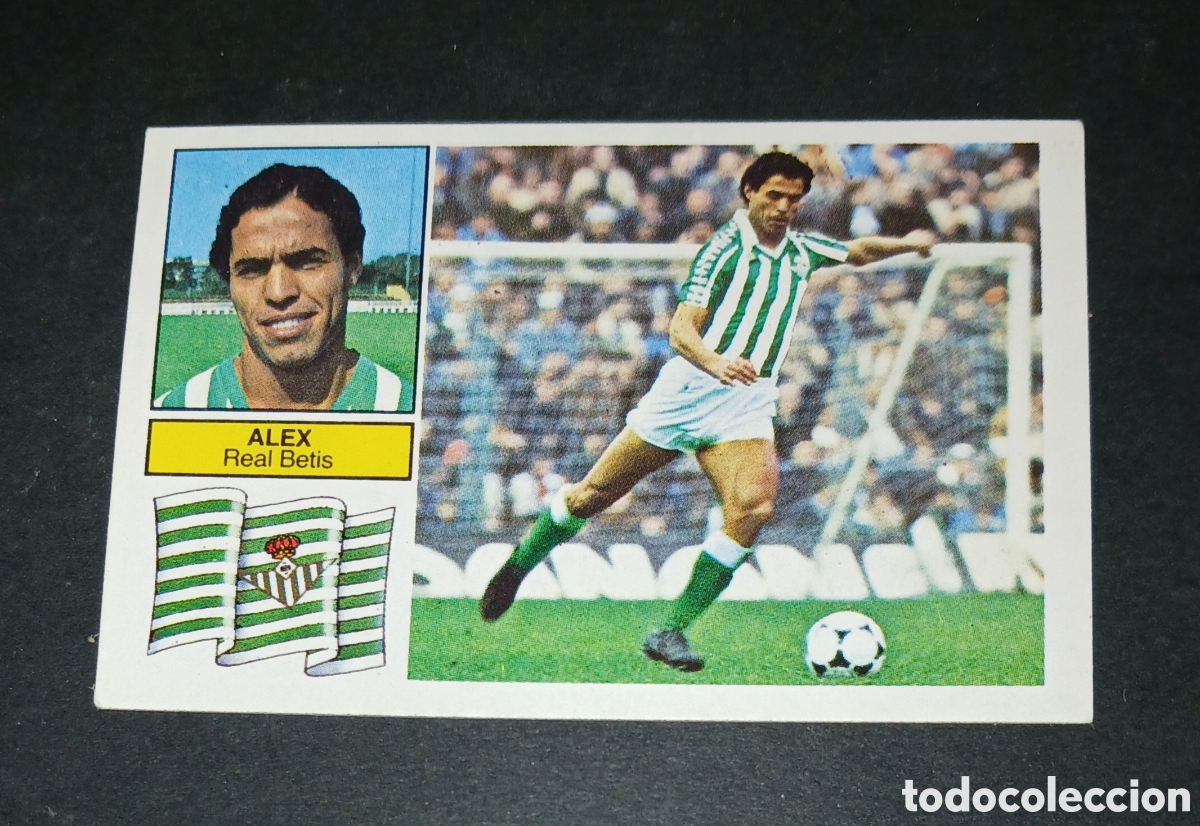 Cromos de f&uacute;tbol: Cromo Alex Real Betis Liga 82/83 1982 1983 Ediciones Este Sin Pegar Nunca Pegado