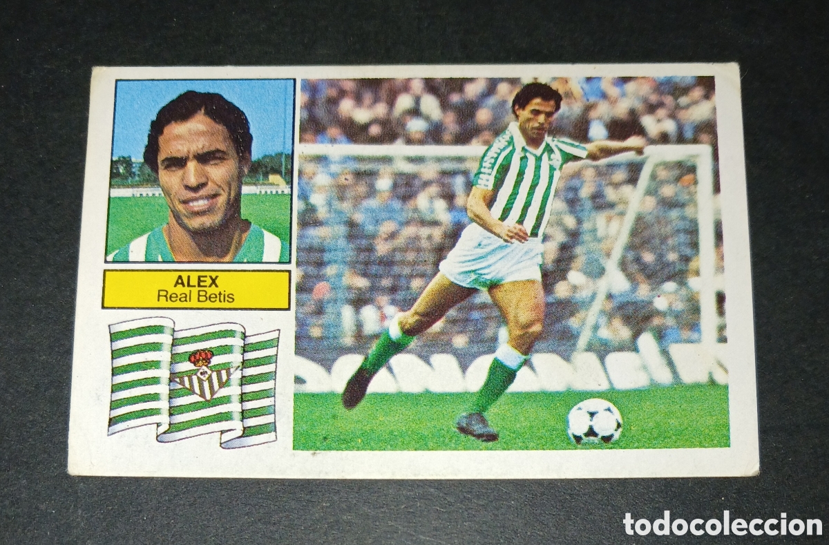 Cromos de f&uacute;tbol: Cromo Alex Real Betis Liga 82/83 1982 1983 Ediciones Este Sin Pegar Nunca Pegado