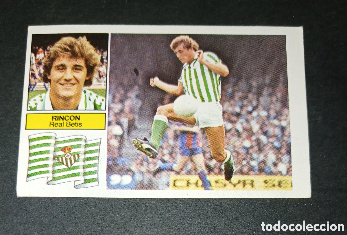 Cromos de f&uacute;tbol: Cromo Rinc&oacute;n Real Betis Ediciones Este Liga 1982-1983 (82-83) Nunca Pegado Sin Pegar