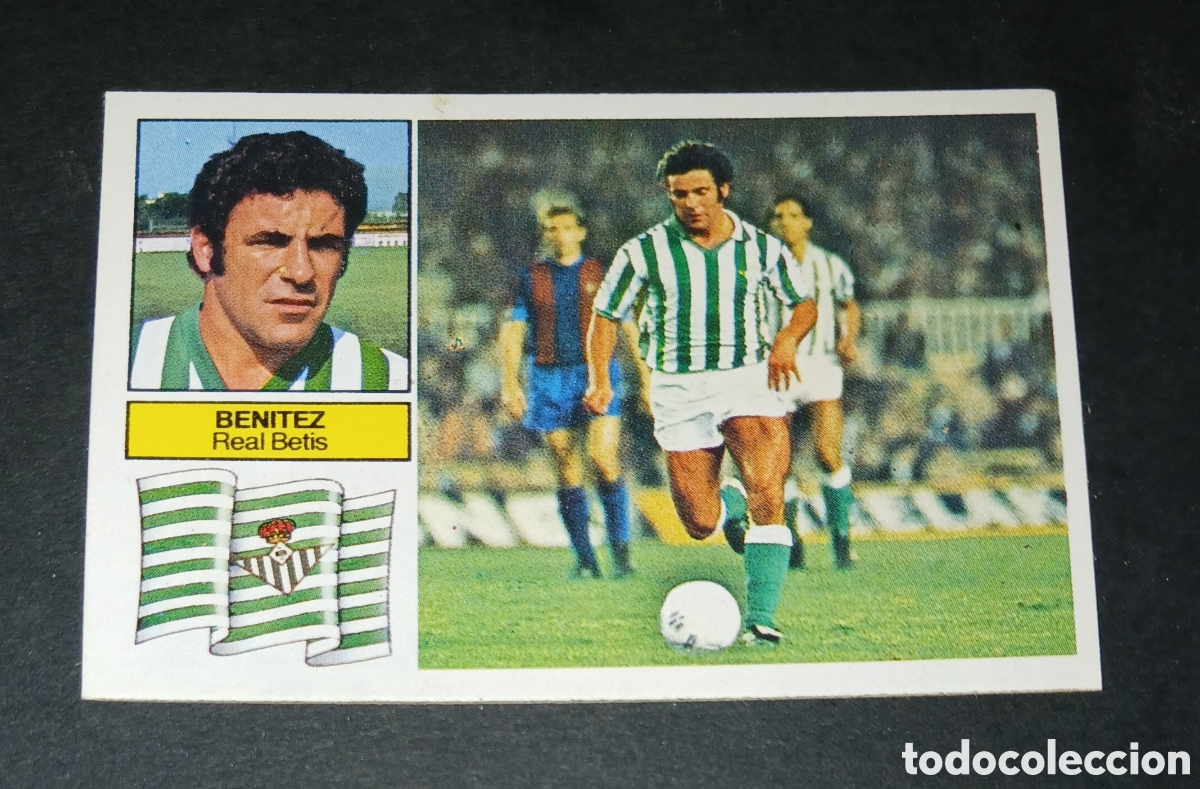 Cromos de f&uacute;tbol: Cromo Ben&iacute;tez Real Betis Ediciones Este Liga 1982-1983 (82-83) Nunca Pegado Sin Pegar