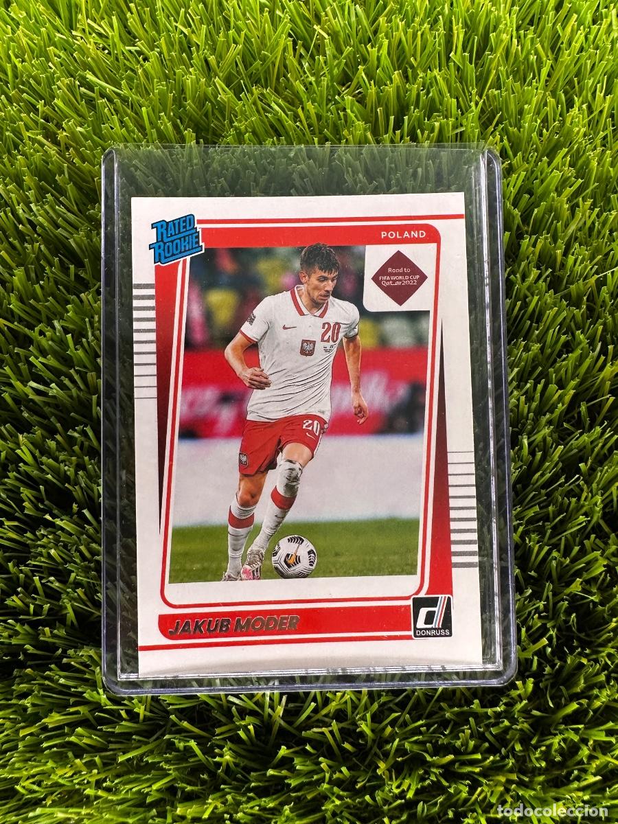 Cromos de f&uacute;tbol: N&ordm; 179 Jakub Moder Rated Rookie Polonia Donruss Road to Qatar 2022