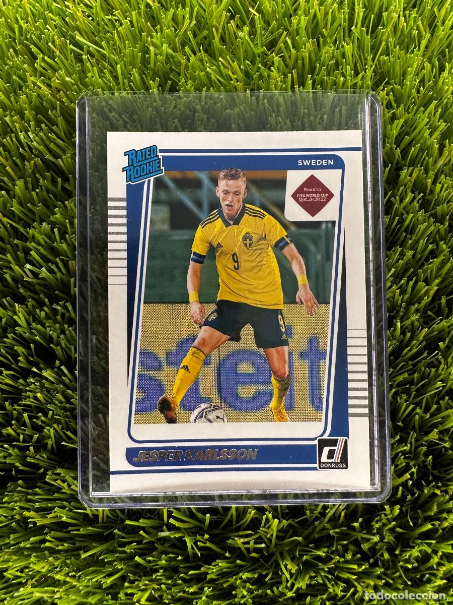 Cromos de f&uacute;tbol: N&ordm; 199 Jesper Karlsson Rated Rookie Suecia Donruss Road to Qatar 2022
