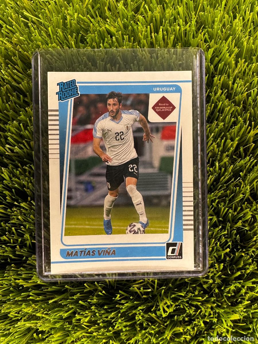 Cromos de f&uacute;tbol: N&ordm; 196 Mat&iacute;as Vi&ntilde;a Rated Rookie Uruguay Donruss Road to Qatar 2022