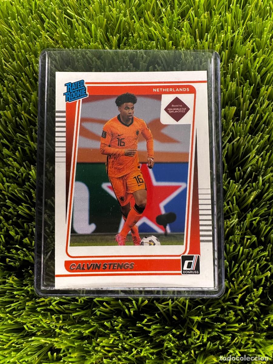 Cromos de f&uacute;tbol: N&ordm; 186 Calvin Stengs Rated Rookie Pa&iacute;ses Bajos Donruss Road to Qatar 2022