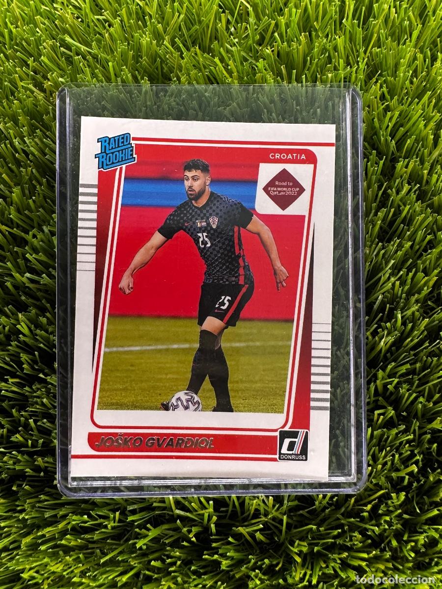 Cromos de f&uacute;tbol: N&ordm; 185 Josko Gvardiol Rated Rookie Croacia Donruss Road to Qatar 2022