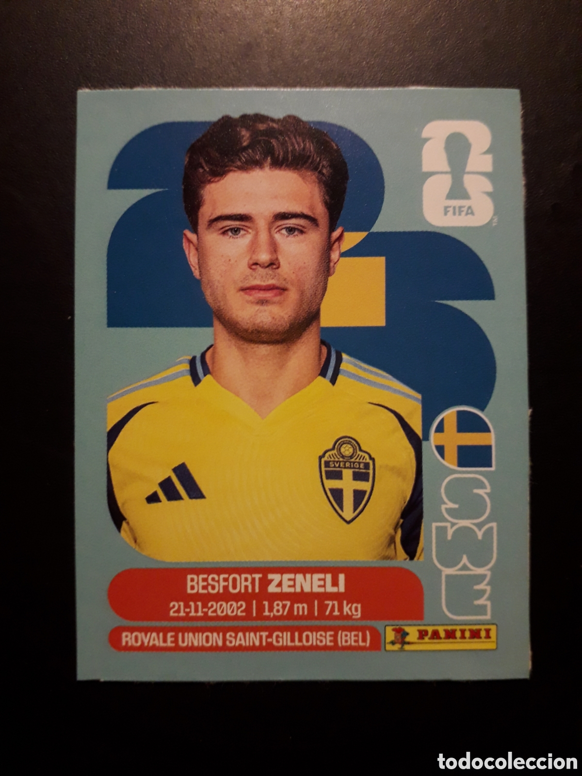 Cromos de f&uacute;tbol: ZENELI, SUECIA UPDATE ACTUALIZACI&Oacute;N MUNDIAL F&Uacute;TBOL 2026 FIFA WORLD CUP PANINI PEDIDO M&Iacute;NIMO 3&euro;